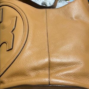 Rare Tory Burch All T-Leather Hobo Bag